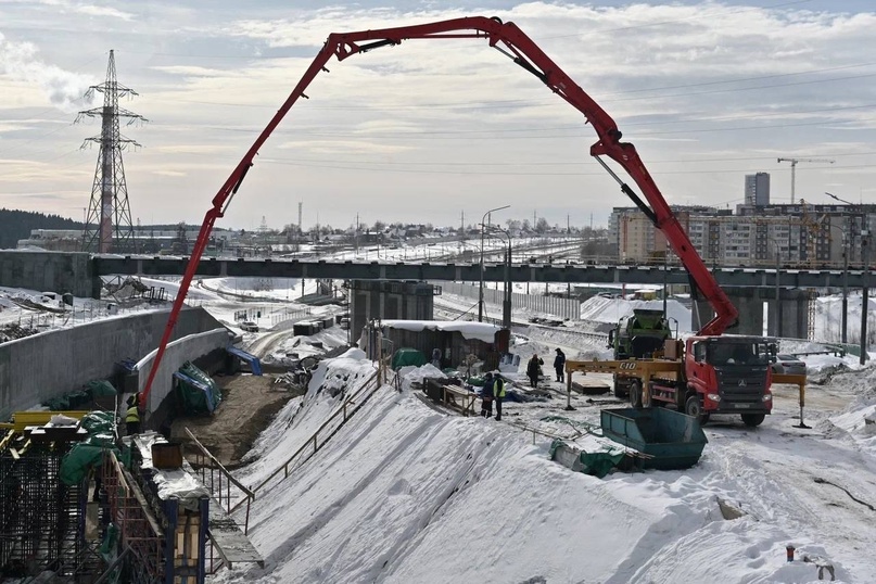 В Перми продолжается строительство автомобильной дороги ТР-53 «Переход ул. Старцева – пр. Октябрят – ул