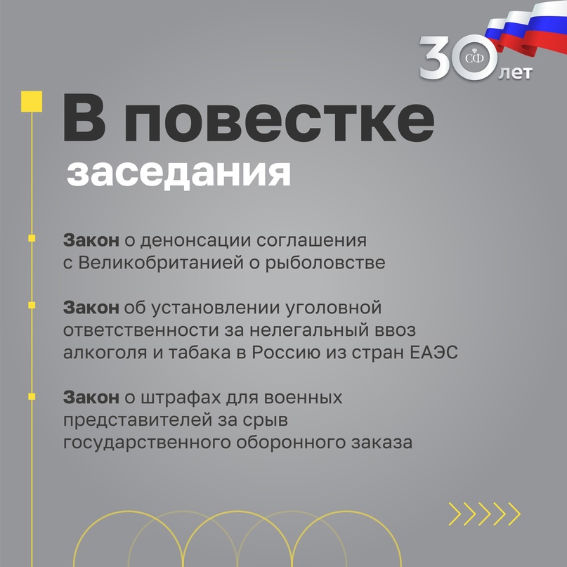 6 марта в 10:00 состоится 562-е заседание Совета Федерации