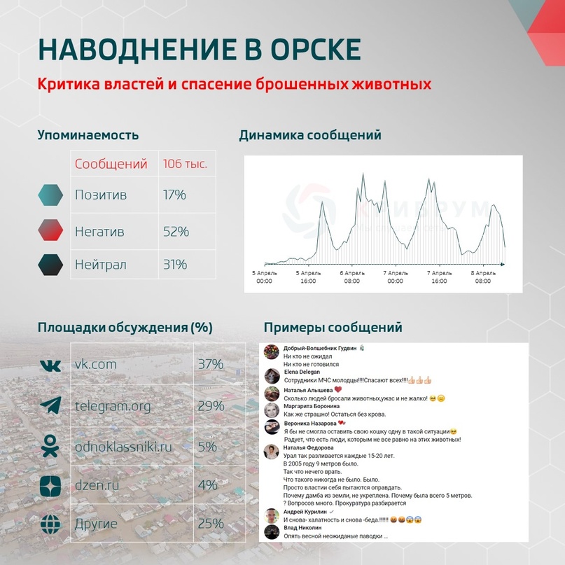 Наводнение в Орске: критика властей и спасение брошенных животных