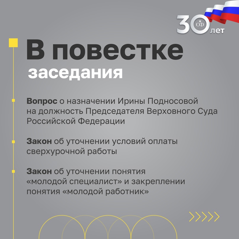 17 апреля в 10:00 состоится 565-е заседание Совета Федерации