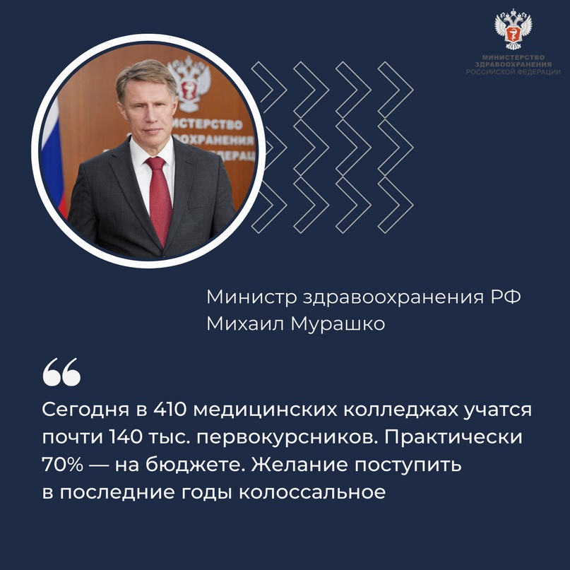 Михаил Мурашко: Развитие медицинского образования — приоритет, который должен оставаться в нашей работе