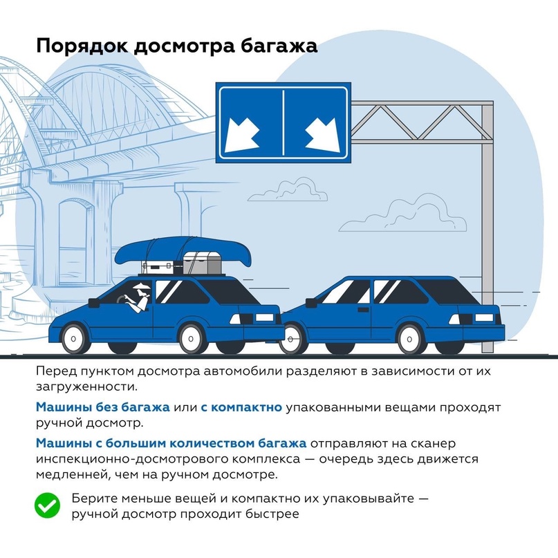 Основные правила проезда по Крымскому мосту: как подготовиться к досмотру на въезде?