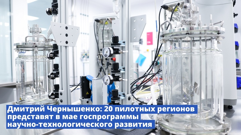 Дмитрий Чернышенко: 20 пилотных регионов представят в мае госпрограммы научно-технологического развития