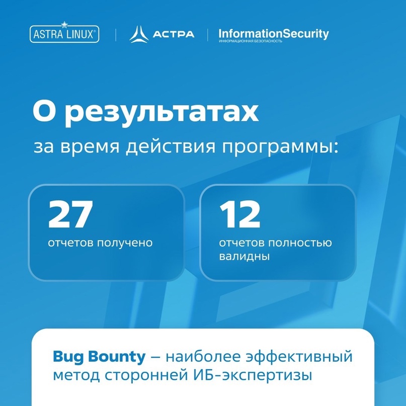 О ходе Bug Bounty и ее результатах