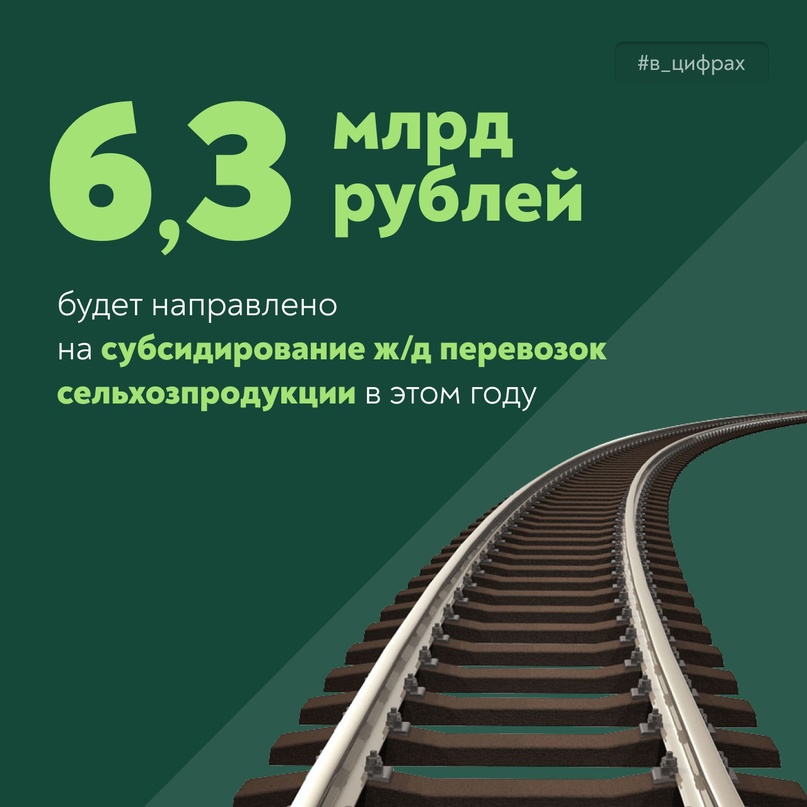 Субсидируем перевозки сельхозпродукции по железным дорогам