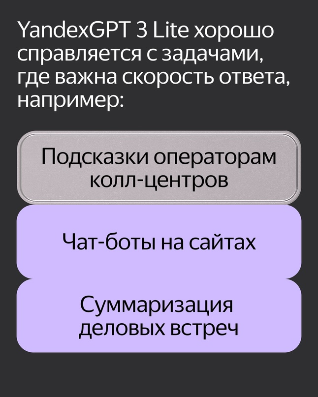 Новая генеративная нейросеть Яндекса — YandexGPT 3 Lite: