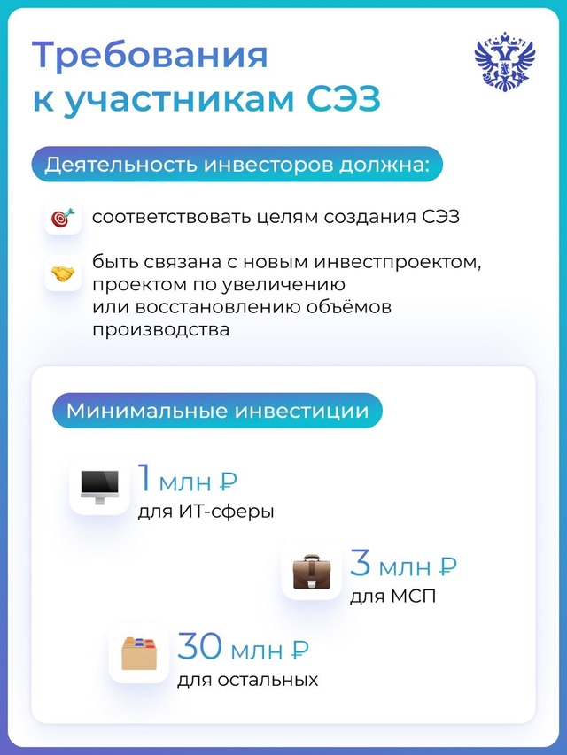 Президент подписал наш закон о предоставлении статуса свободных экономических зон приграничным регионам. А мы пошли ещё дальше.