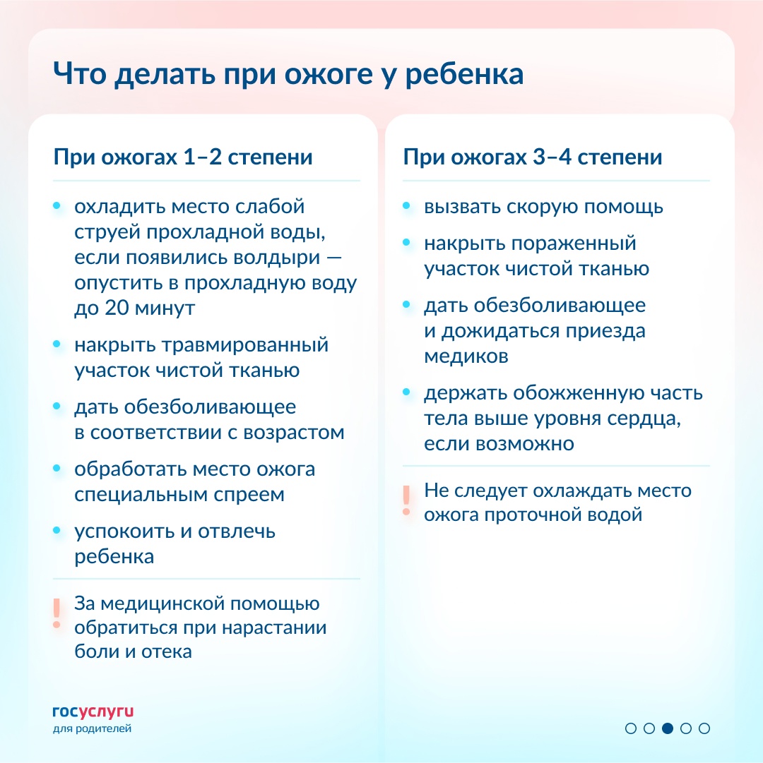 Как помочь ребенку при ожоге Чаще всего ожоги получают дошкольники. Они могут облиться кипятком, обжечься у костра или о плиту