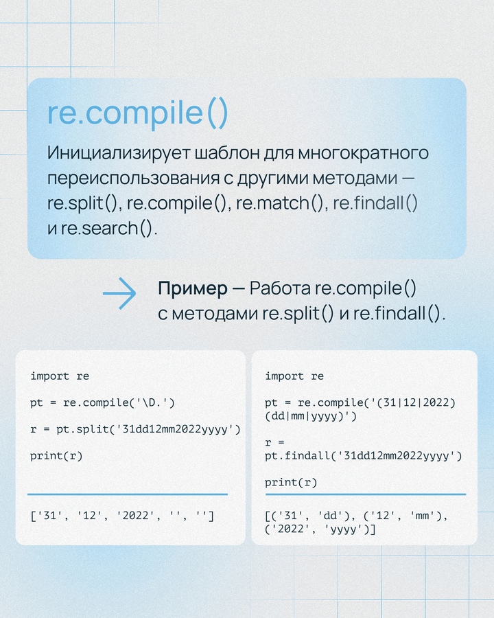 Регулярные выражения — это язык для поиска и обработки подстрок по заданным шаблонам