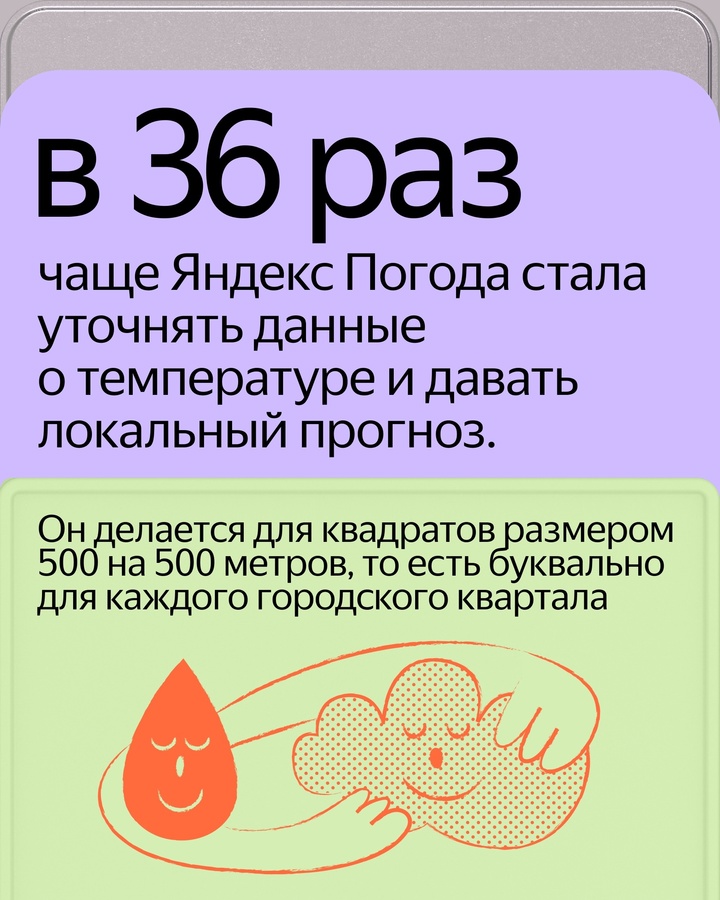 Яндекс Погода научилась рассчитывают температуру воздуха для каждого городского квартала