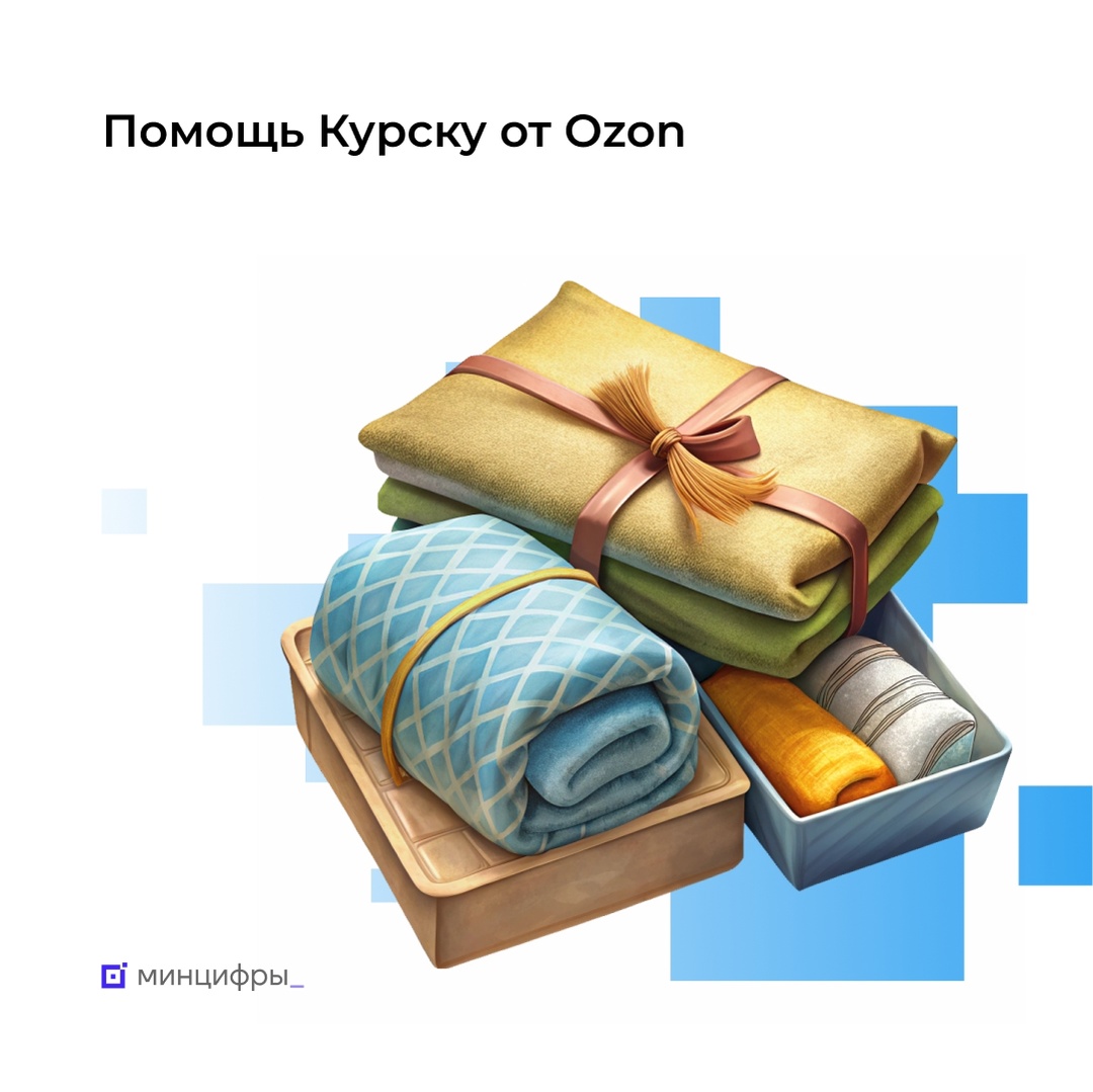 Помощь Курску: более трети выделенных компанией Озон средств уже потрачено на необходимые товары