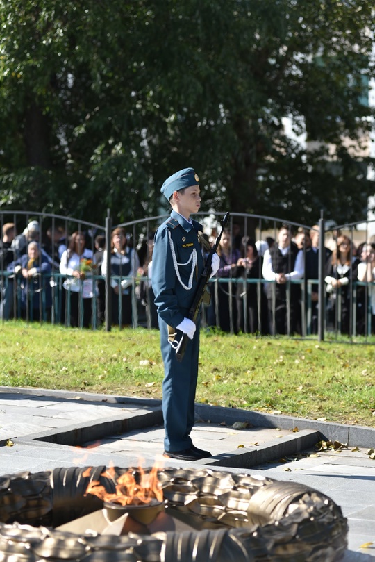 При поддержке компании «НОВАТЭК-Челябинск» в рамках проекта «Огонь Победы» зажёгся «Вечный огонь» в селе Кременкуль Сосновского района