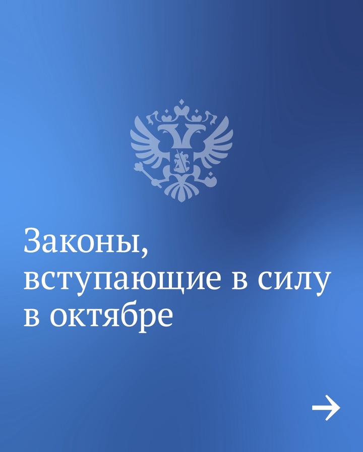 Вячеслав Володин рассказал, какие законы вступают в силу в октябре.