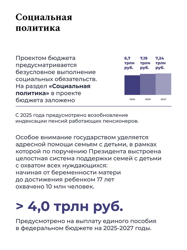 Федеральный бюджет на трехлетку: расходы на социальную политику — приоритет