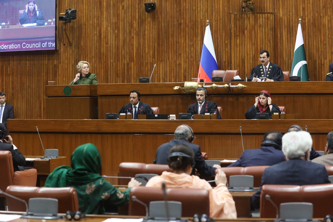 Валентина Матвиенко выступила на специальном пленарном заседании Сената Исламской Республики Пакистан