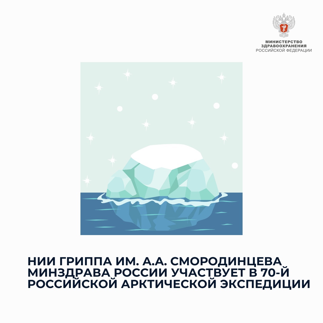 НИИ гриппа им. А.А. Смородинцева Минздрава России принимает участие в 70-й Российской антарктической экспедиции