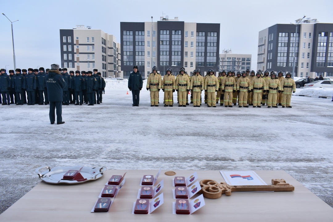 В микрорайоне Алексеевском города Свободного сегодня открыли новую пожарно-спасательную часть