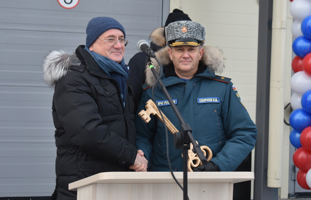 В микрорайоне Алексеевском города Свободного сегодня открыли новую пожарно-спасательную часть