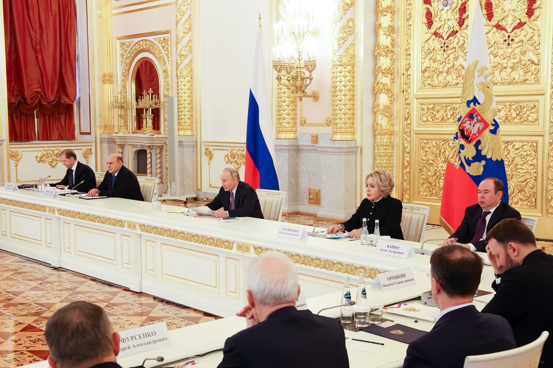 Председатель Совета Федерации Валентина Матвиенко приняла участие в заседании Совета при Президенте по стратегическому развитию и национальным проектам