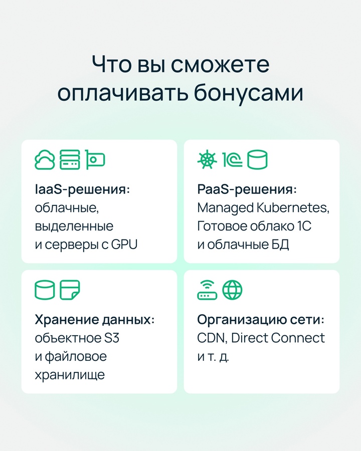 Забирайте новогодний подарок До 31 декабря 2024 года получите до 1 000 000 бонусов для миграции ваших проектов в Selectel.