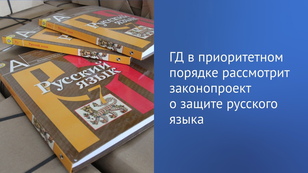 Председатель Государственной Думы Вячеслав Володин поручил профильному Комитету по культуре в приоритетном порядке подготовить законопроект о защите русского…