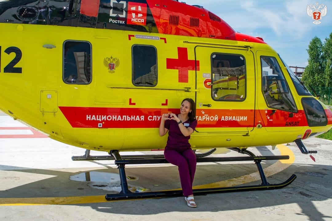 За 2024 год вертолет «Ансат» санавиации Курской областной многопрофильной клинической больницы совершил 192 вылета