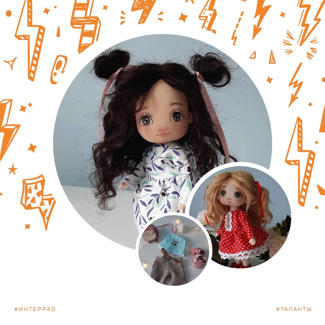 Сотрудница Кигинского клиентского офиса Башэлектросбыт Ирина Сахаутдинова — мастер по созданию текстильных кукол.