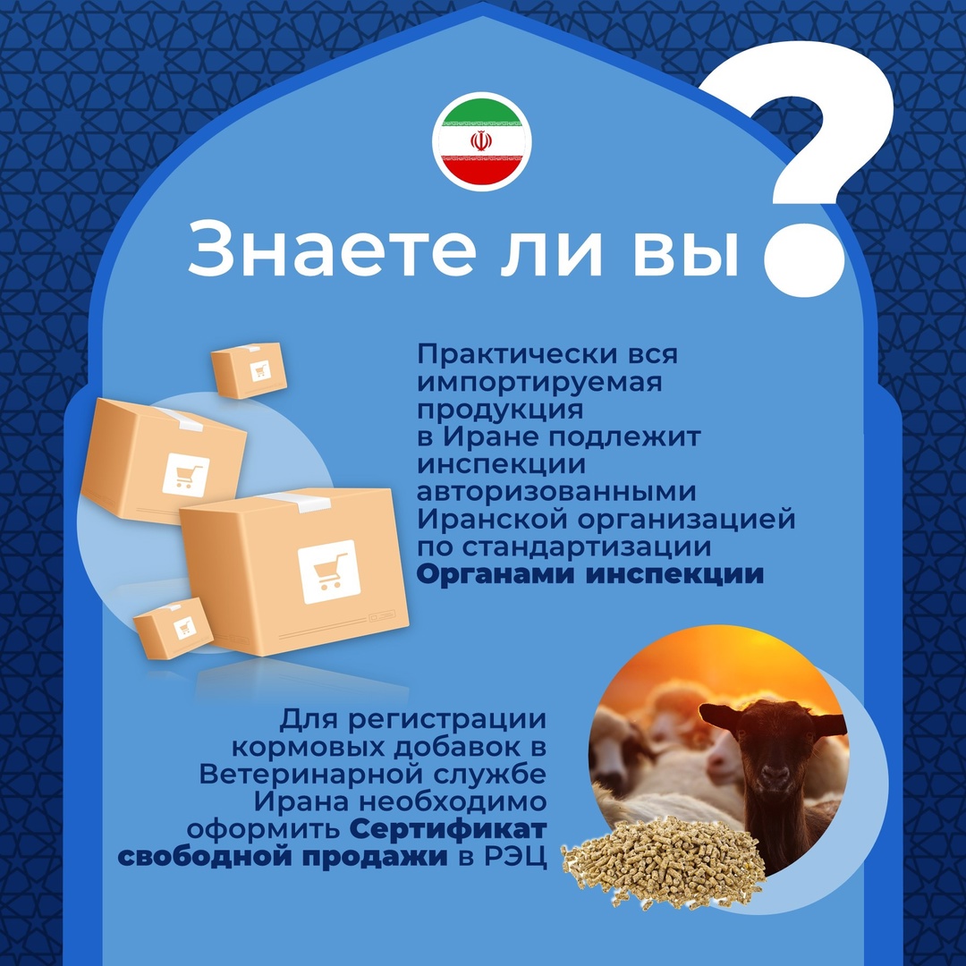 Если планируете экспорт в Иран, важно знать, каким требованиям должна соответствовать ваша продукция. Немного об этом в наших карточках!