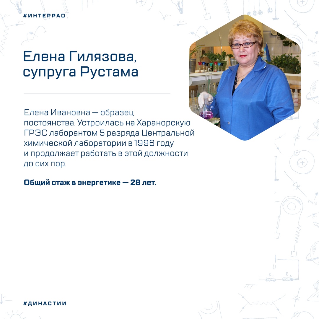 Общий трудовой стаж династии Гилязовых на Харанорской ГРЭС составляет более 80 лет