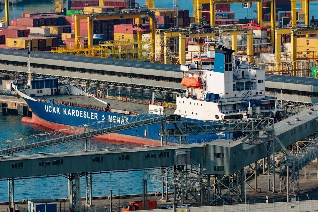 Не только зерно: начали принимать паромы с овощами и фруктами на КСК