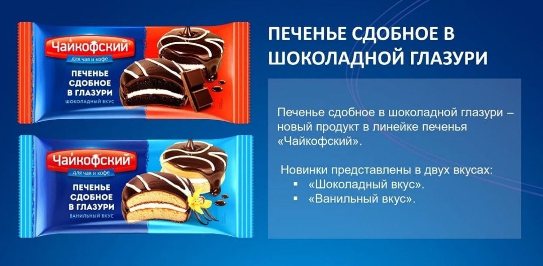 У нас отличные новости для всех сладкоежек! Линейка кондитерских изделий бренда «Чайкофский» пополнилась невероятными новинками!