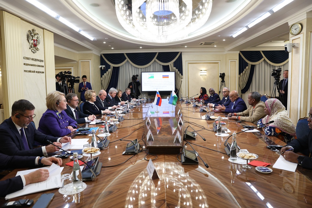 Председатель Совета Федерации Валентина Матвиенко провела встречу с Председателем Национального собрания Республики Джибути Дилейтой Мохамедом Дилейтой