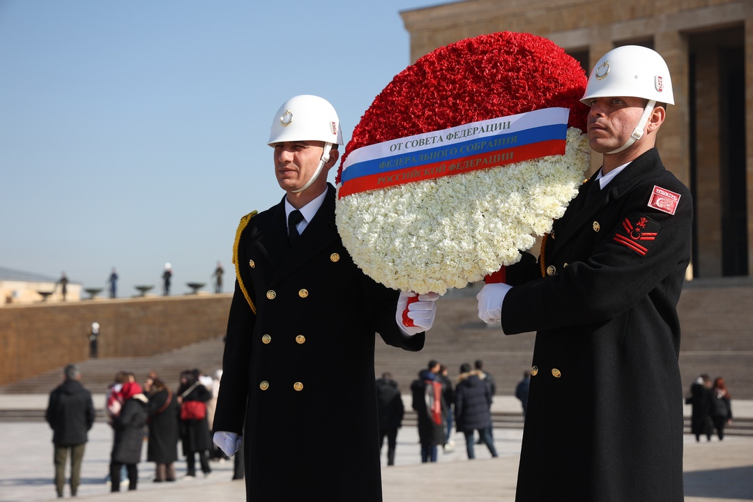 Председатель Совета Федерации Валентина Матвиенко во главе делегации верхней палаты российского парламента посещает Турецкую Республику с официальным визитом