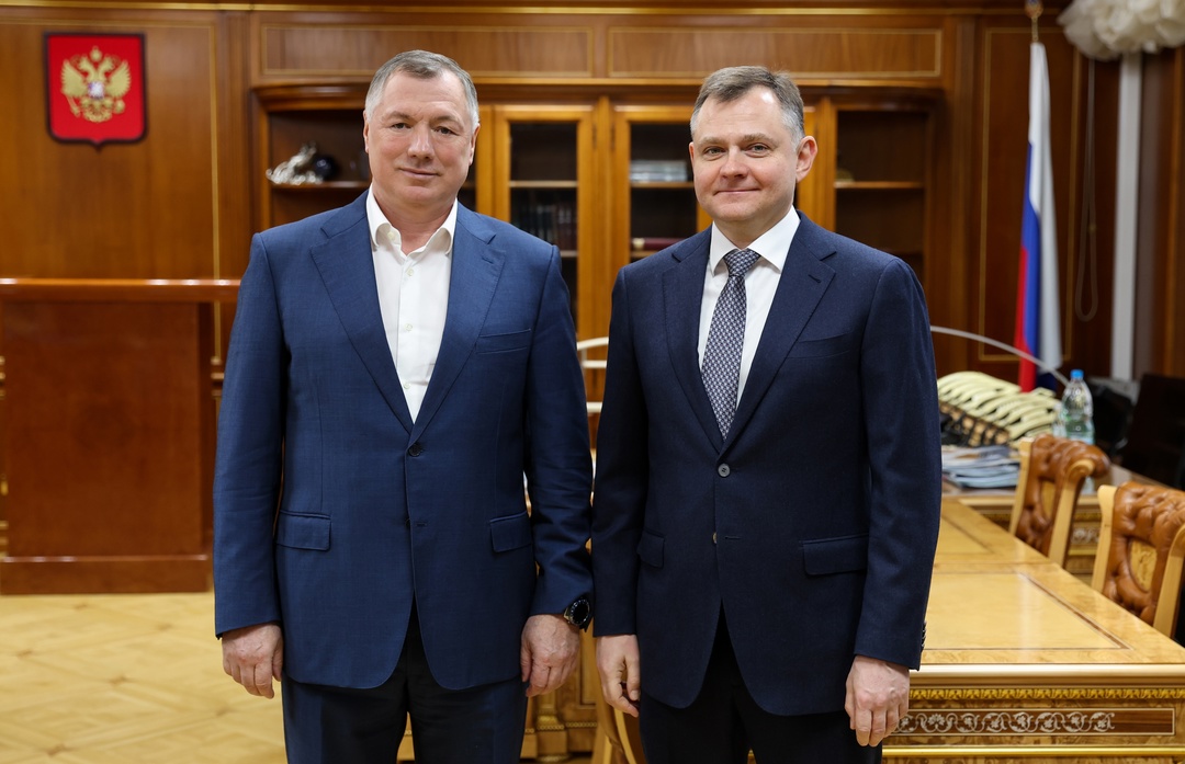 Марат Хуснуллин провел встречу с врио губернатора Ростовской области Юрием Слюсарем