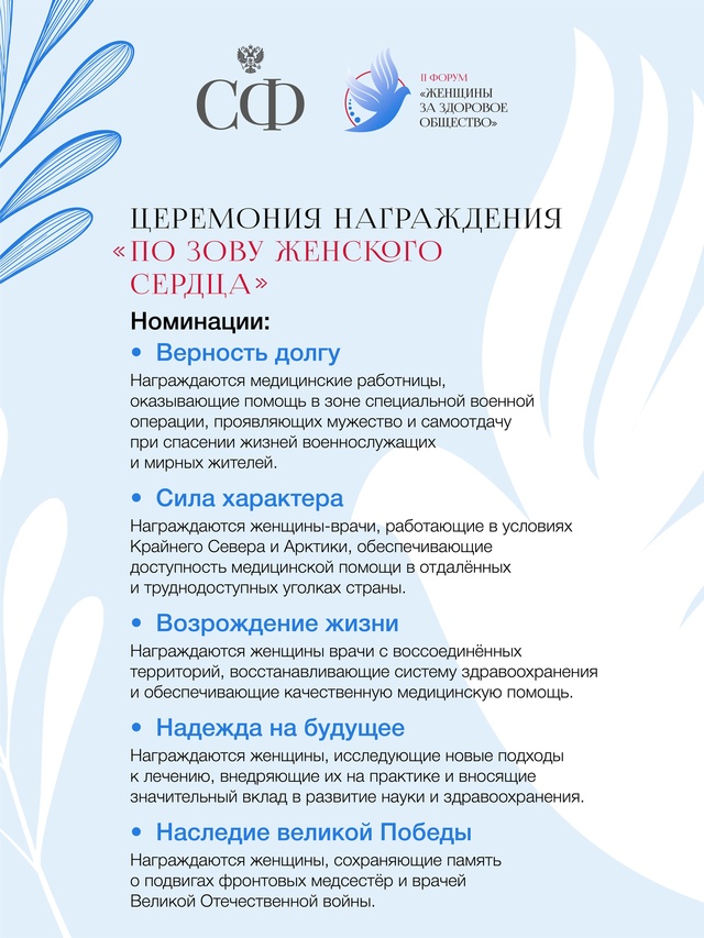 4 марта Совет Федерации проведёт в Москве II Всероссийский форум «Женщины за здоровое общество»