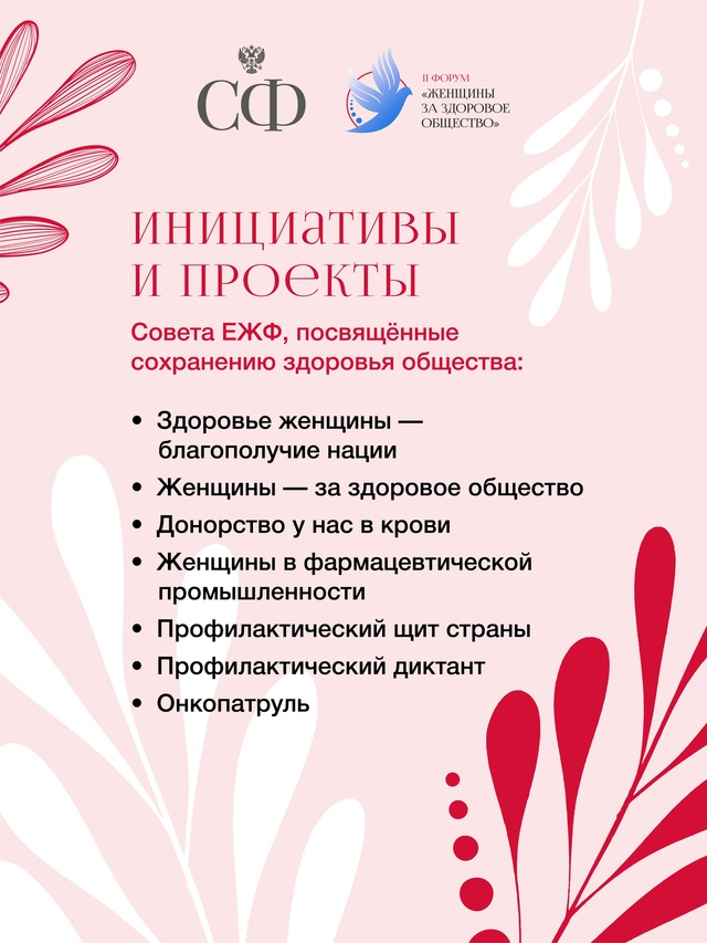 4 марта Совет Федерации проведёт в Москве II Всероссийский форум «Женщины за здоровое общество»