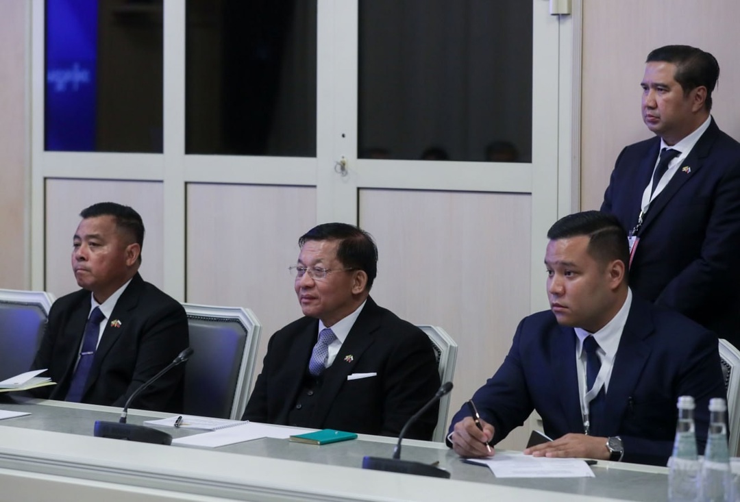 Председатель ГД Вячеслав Володин встретился с Председателем Государственного административного совета, премьер-министром Республики Союз Мьянма Мин Аун Хлайном.