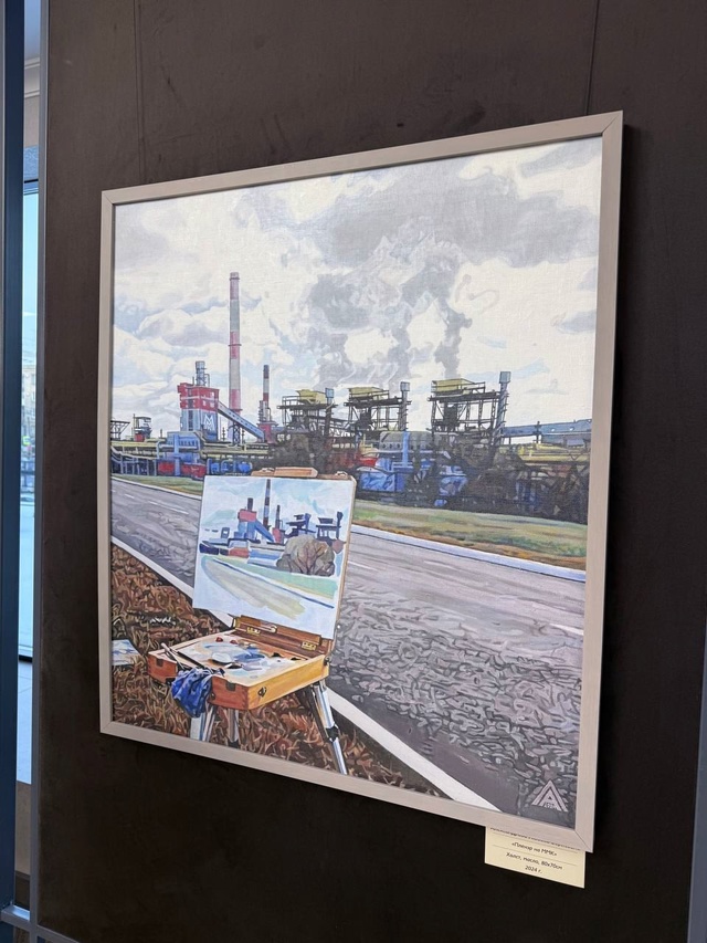 Сегодня состоялось открытие художественной выставки «ММК глазами художника»