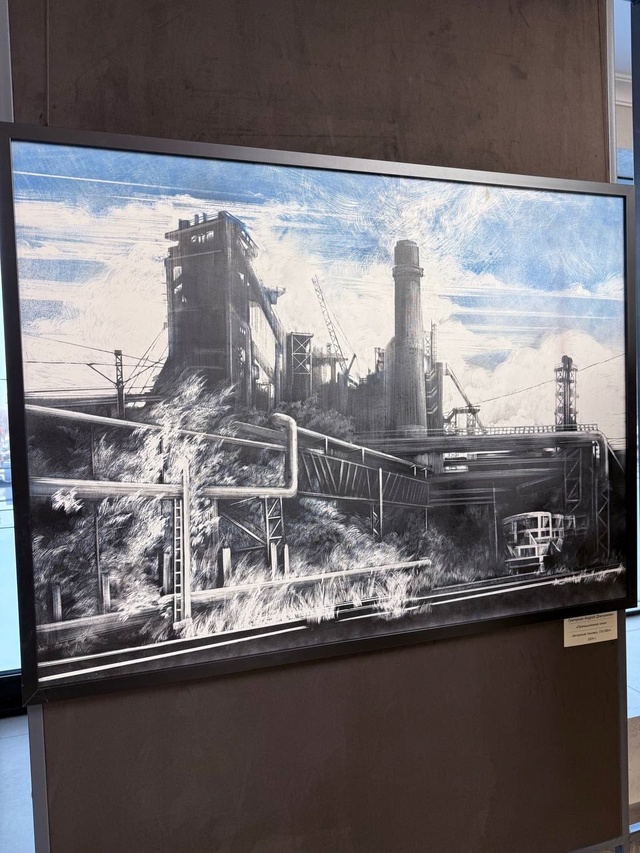 Сегодня состоялось открытие художественной выставки «ММК глазами художника»