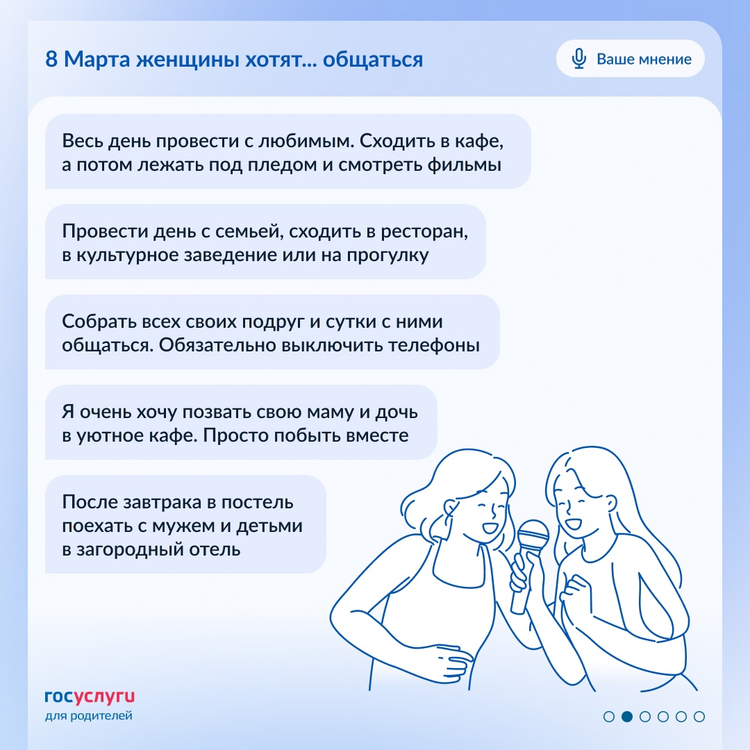 С праздником, настоящие женщины! Сегодня ваш день. И так должно быть всегда.