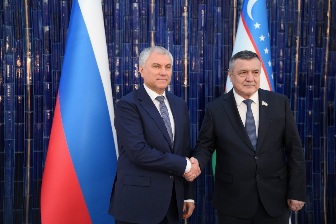 Состоялась встреча Председателя ГД со Спикером Законодательной палаты Олий Мажлиса Республики Узбекистан Нуриддином Исмоиловым.