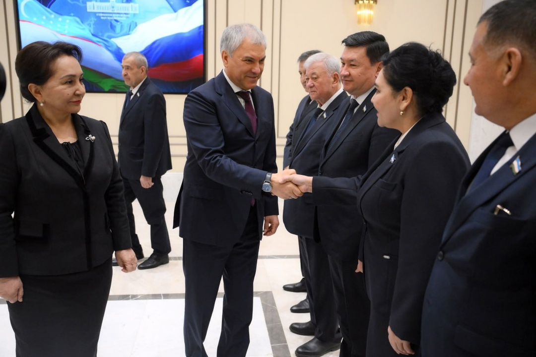 Состоялась встреча Вячеслава Володина с Председателем Сената Олий Мажлиса Узбекистана Танзилой Нарбаевой.