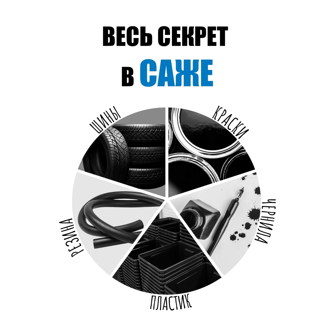 Никакой магии! Просто черный порошок, который меняет свойства материалов. Он делает резину долговечной, пластмассы прочными, а краски – стойкими. Без него…