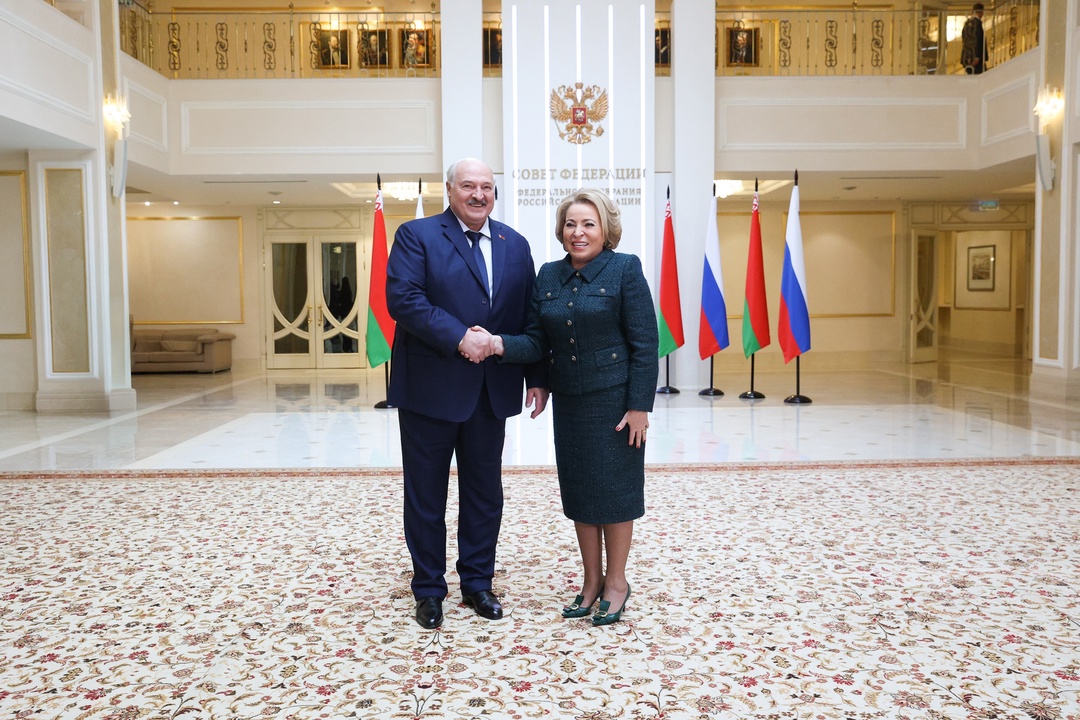 Президент Республики Беларусь Александр Лукашенко выступил на 586-м заседании Совета Федерации