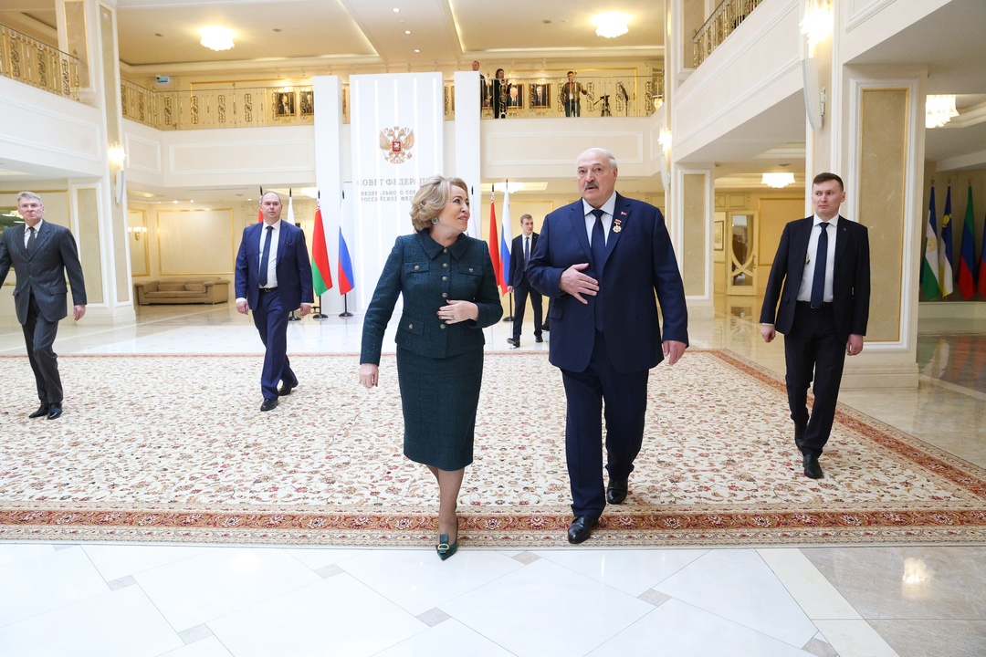 Президент Республики Беларусь Александр Лукашенко выступил на 586-м заседании Совета Федерации