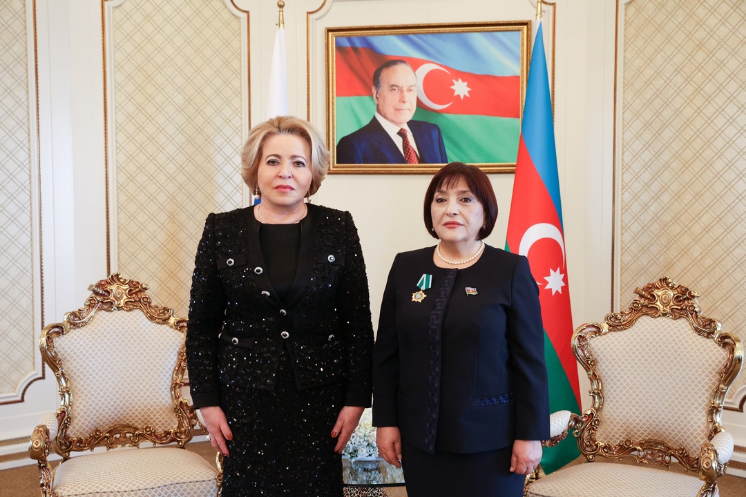 Валентина Матвиенко высоко оценила отношения, сложившиеся между Федеральным Собранием РФ и Милли Меджлисом Азербайджана