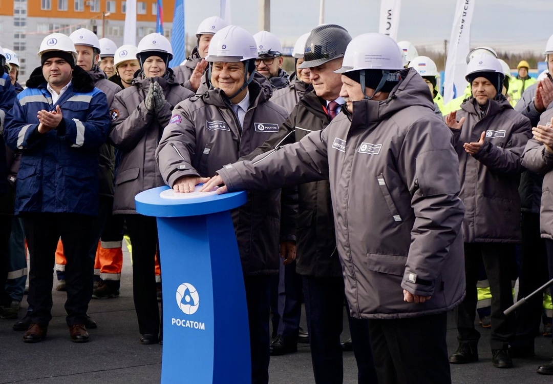 Залит первый бетон в фундамент здания реактора нового энергоблока Ленинградской АЭС