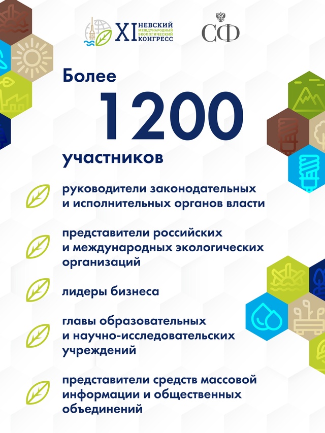 22-23 мая в Санкт-Петербурге пройдёт XI Невский международный экологический конгресс
