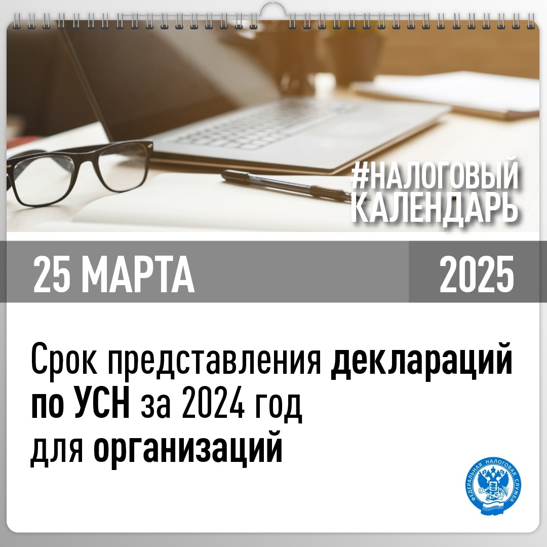 Приближается срок представления декларации по УСН за 2024 год