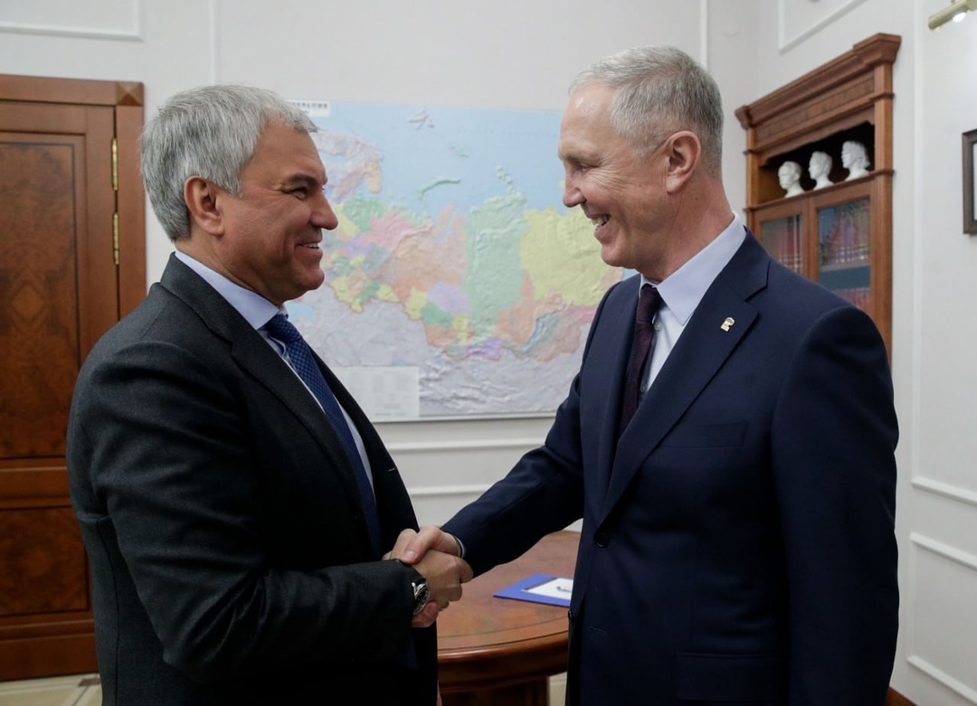 Состоялась встреча Председателя Государственной Думы Вячеслава Володина с губернатором Херсонской области Владимиром Сальдо Состоялась встреча Председателя…